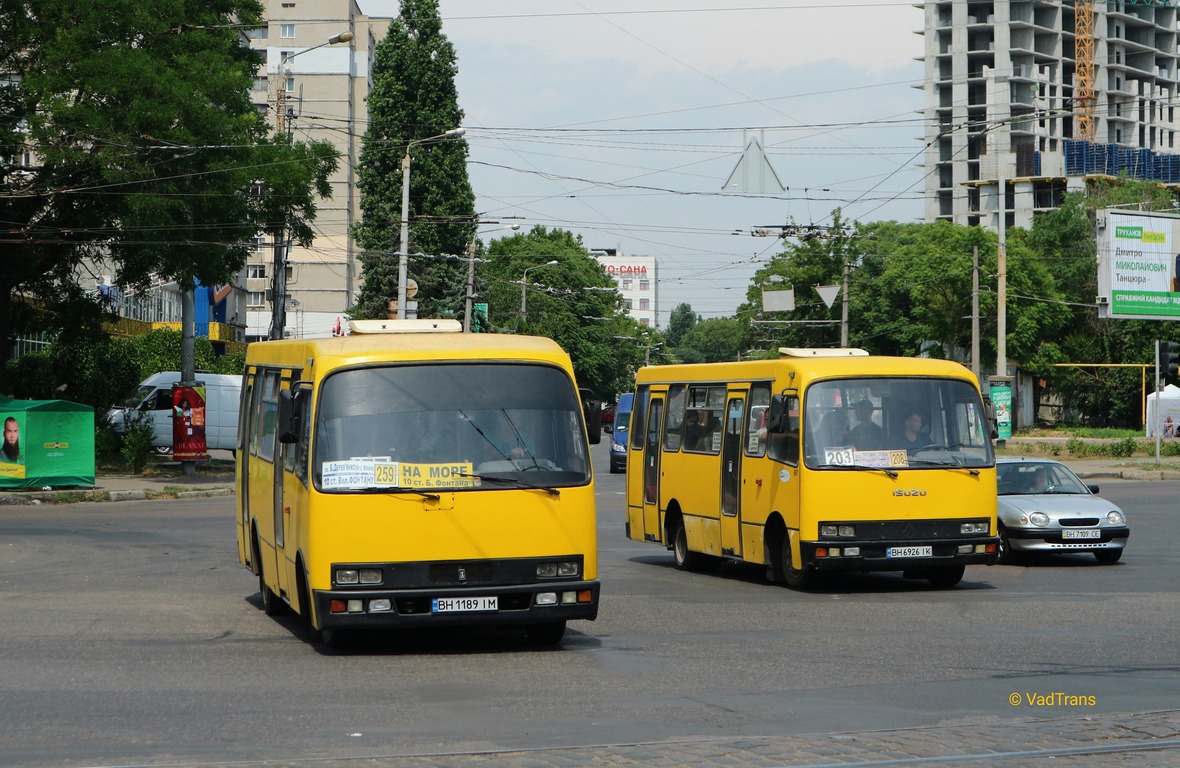 Одесская область, Богдан А091 № BH 1189 IM; Одесская область, Богдан А091 № 697