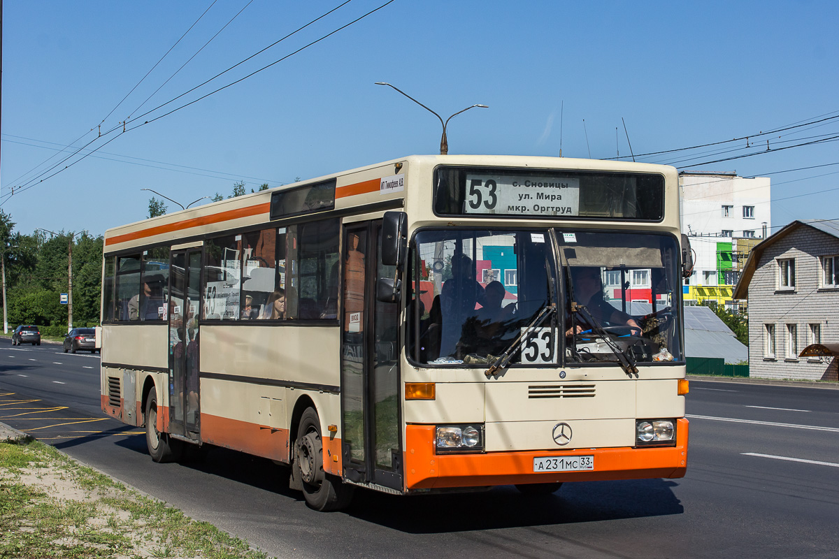 Владимирская область, Mercedes-Benz O405 № А 231 МС 33