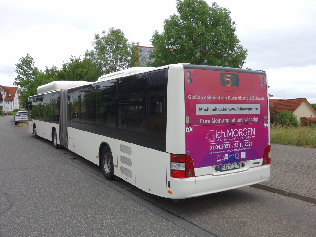 Гессен, MAN A23 Lion's City G NG313 CNG № 70