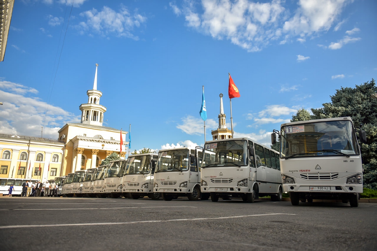 Кыргызстан, SAZ HC40 № 01 934 AJ; Кыргызстан, SAZ HC40 № 01 935 AJ; Кыргызстан — Новые автобусы