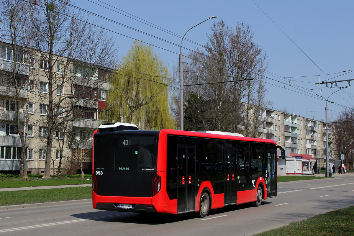 Литва, MAN 12C Lion's City 12 NL330 EfficientHybrid № 958