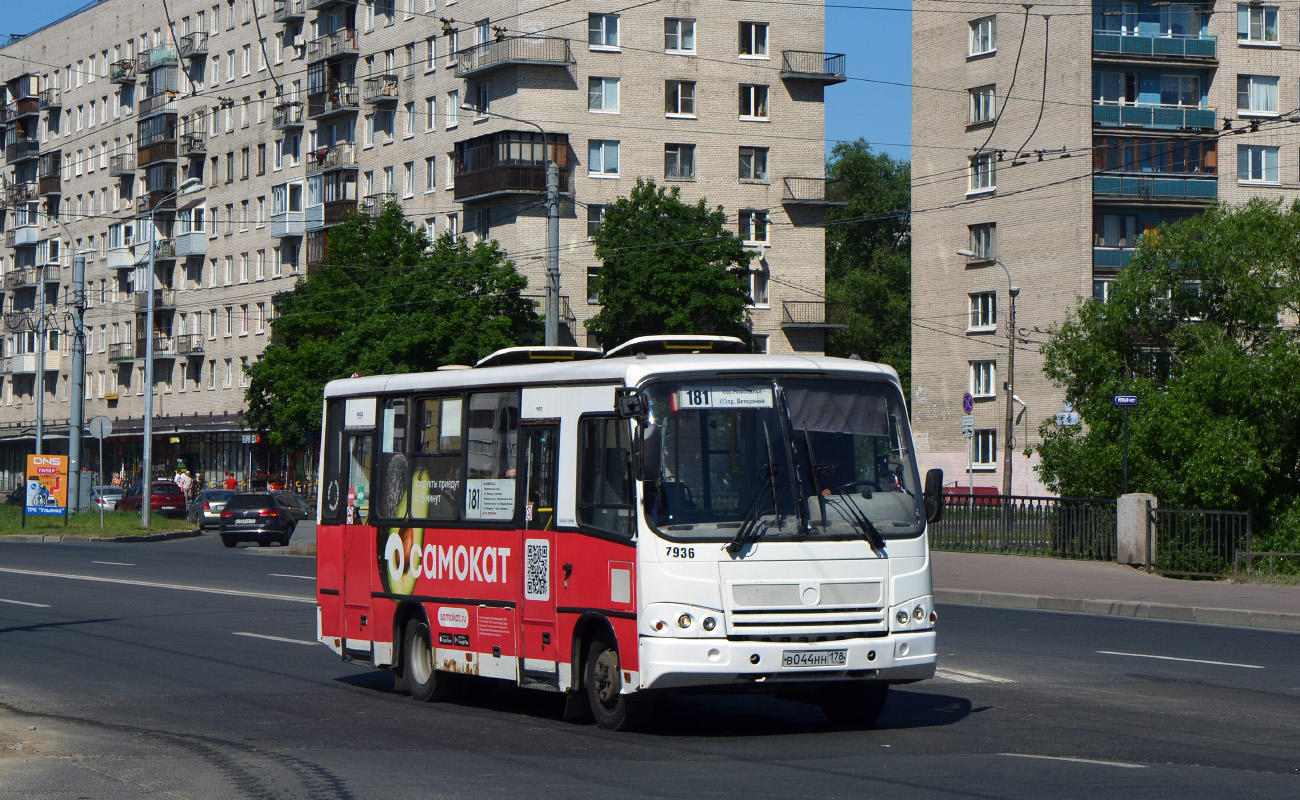 Санкт-Петербург, ПАЗ-320402-05 № 7936