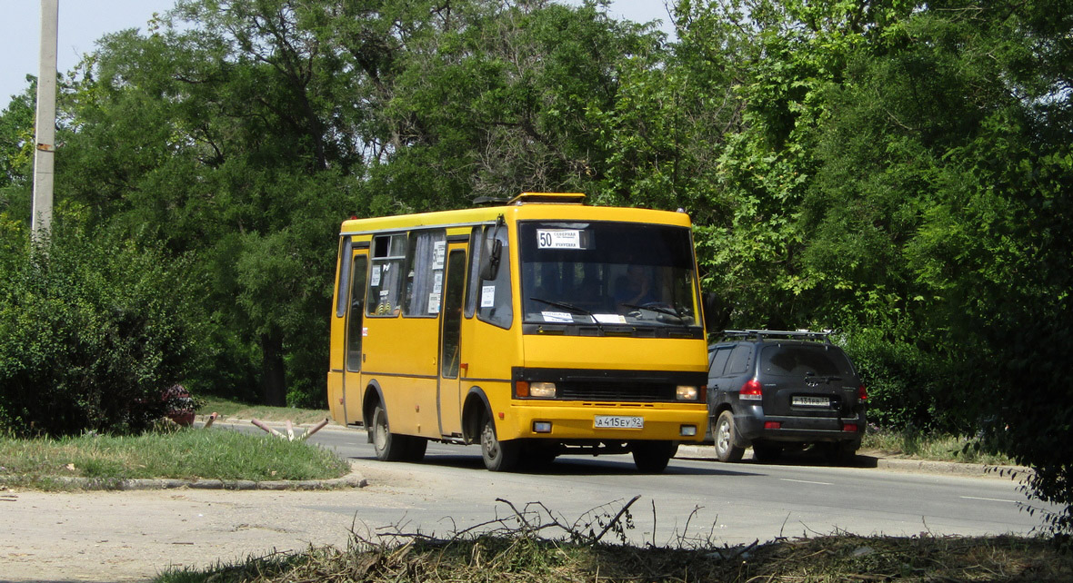 Севастополь, БАЗ-А079.14 "Подснежник" № А 415 ЕУ 92 Севастополь, БАЗ-А079.14 "Подснежник" № А 415 ЕУ 92