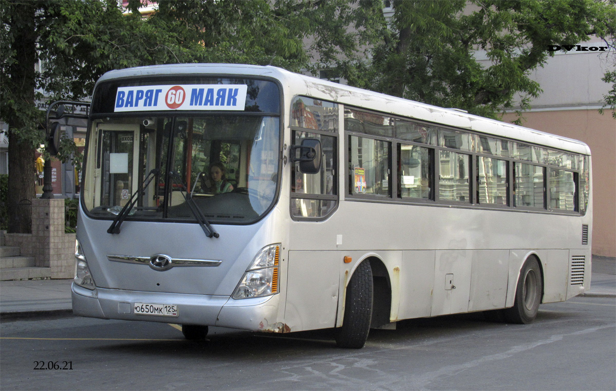 Приморский край, Hyundai New Super AeroCity 1F/L № О 650 МК 125