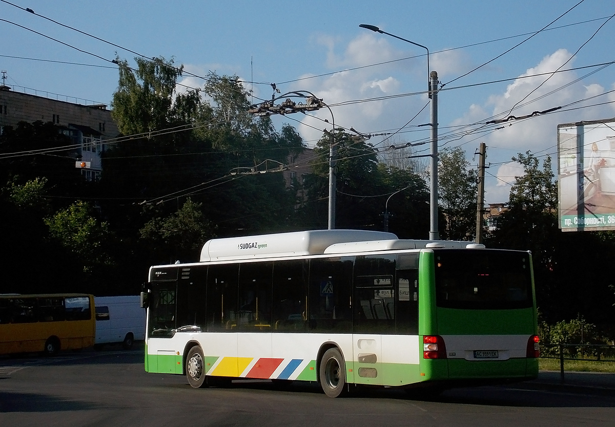 Волынская область, MAN A21 Lion's City NL313 CNG № AC 9591 EK