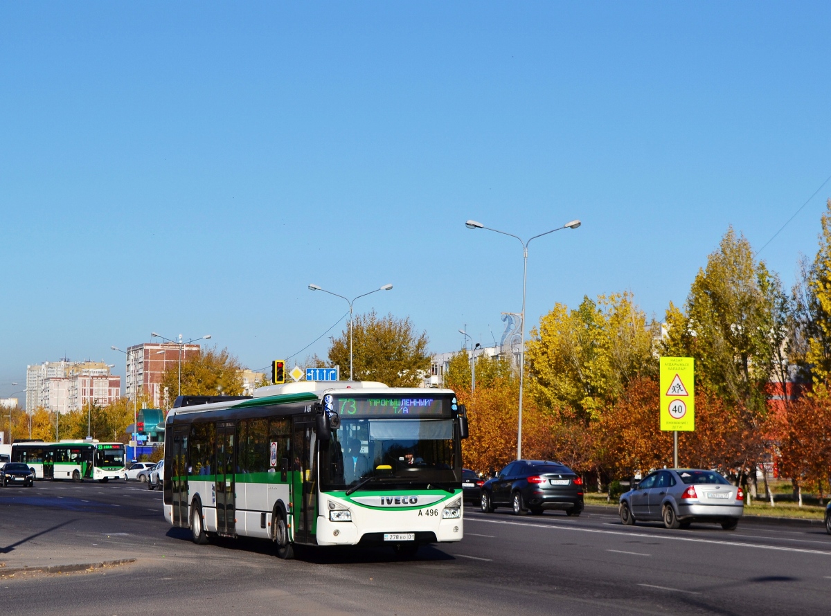 Астана, IVECO Urbanway 12M (СарыаркаАвтоПром) № A496