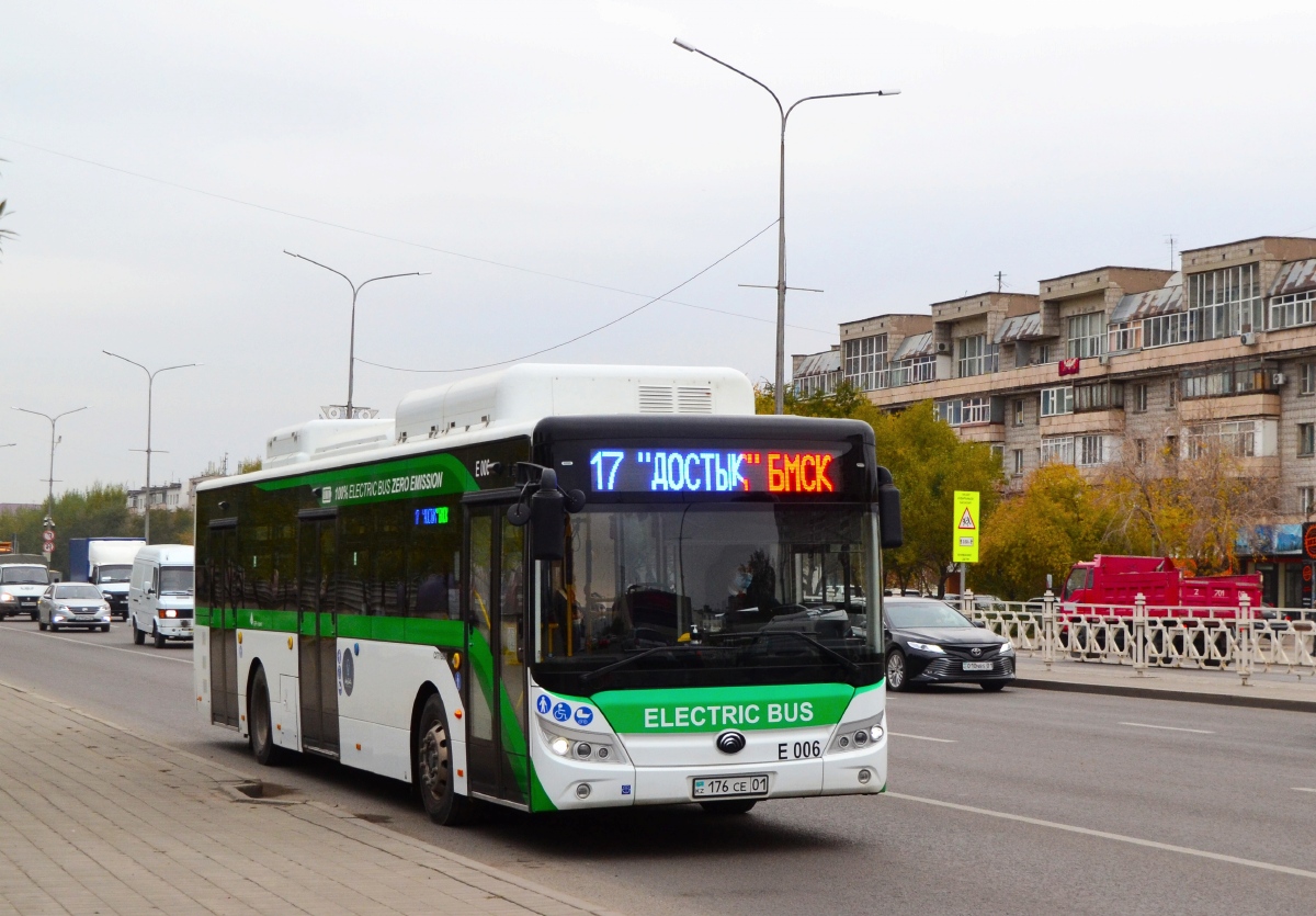 Astana, Yutong E12 (ZK6128BEVG) (СарыаркаАвтоПром) № E006