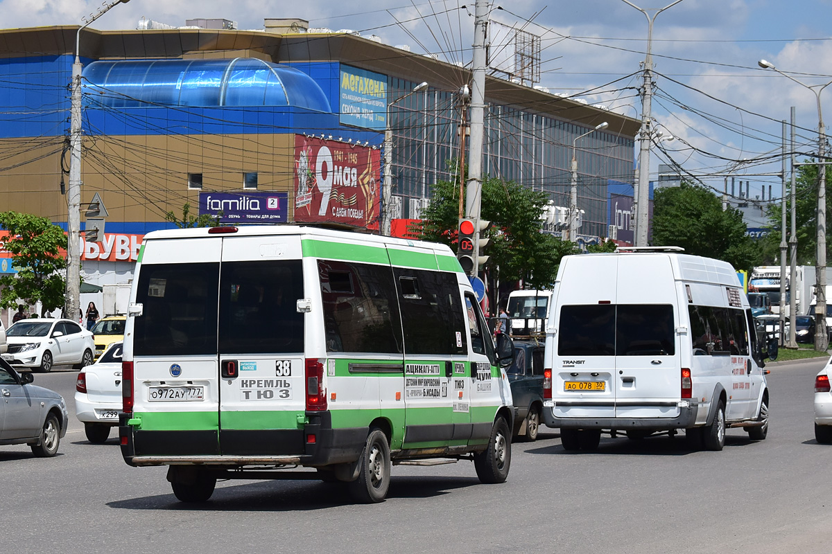 Astrakhan region, FIAT Ducato 244 CSMMC-RLL, -RTL Nr. О 972 АУ 777; Astrakhan region, Samotlor-NN-3236 (Ford Transit) Nr. АО 078 30