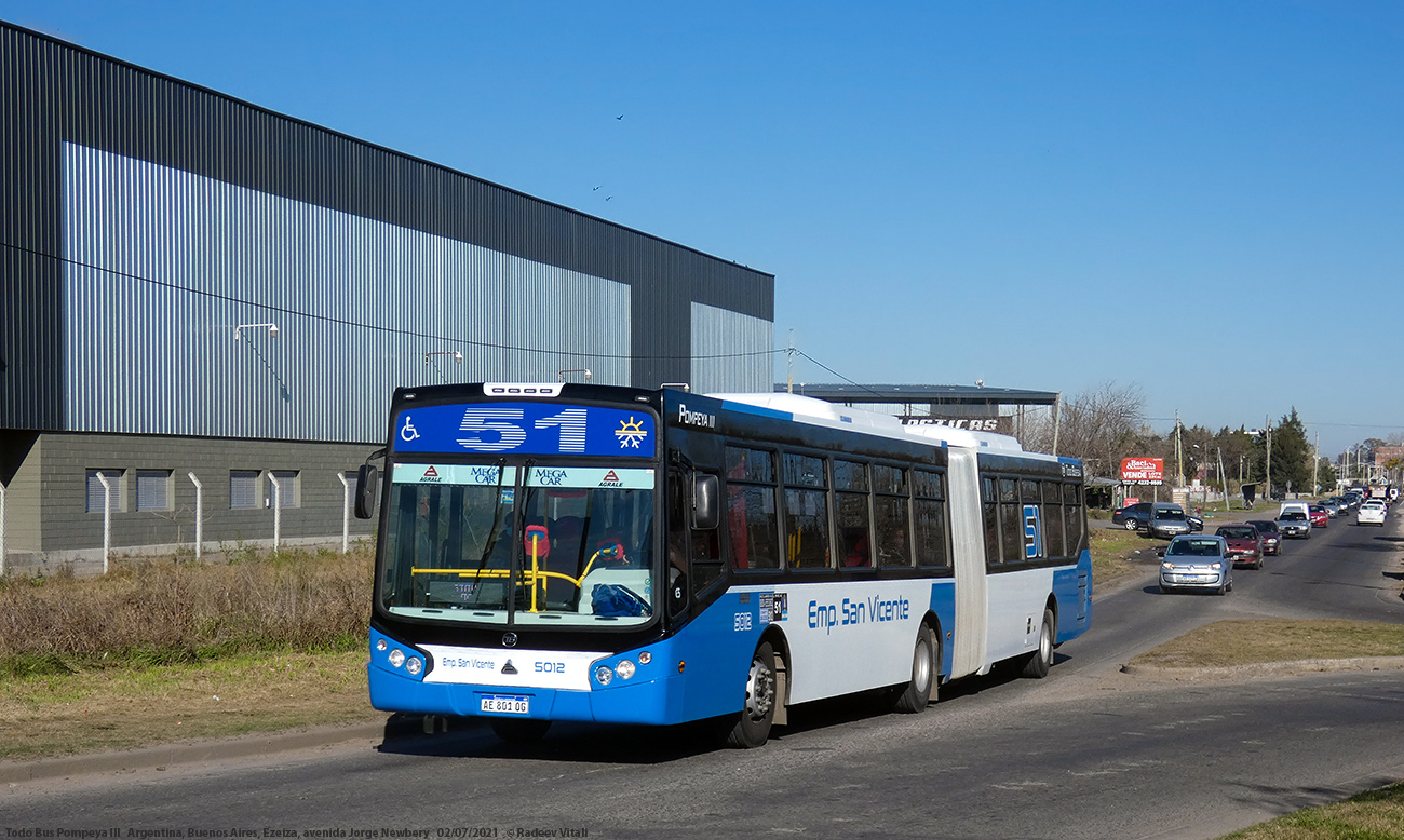 Аргентина, Todo Bus Pompeya III № 5012