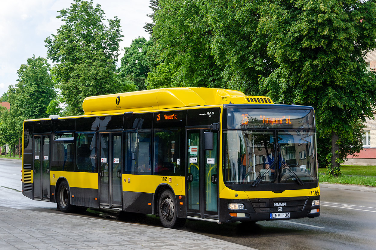 Литва, MAN A21 Lion's City NL243 CNG № 1165