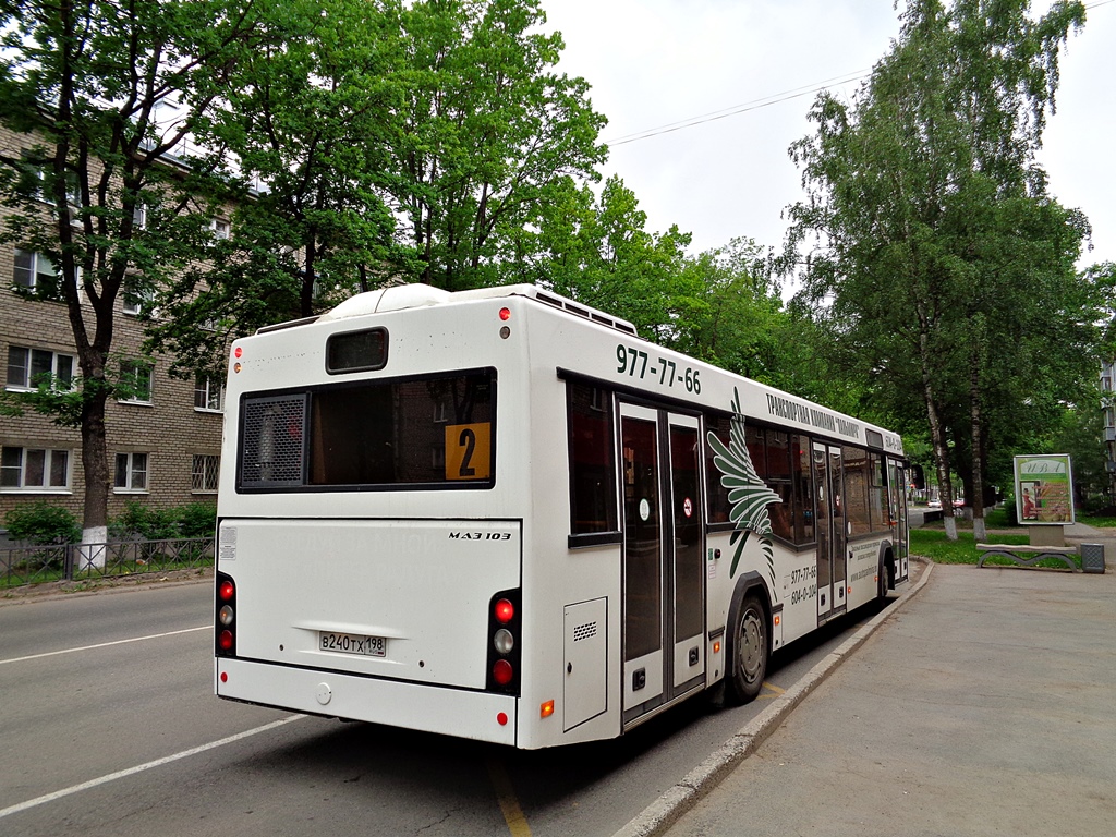 Ленинградская область, МАЗ-103.486 № В 240 ТХ 198