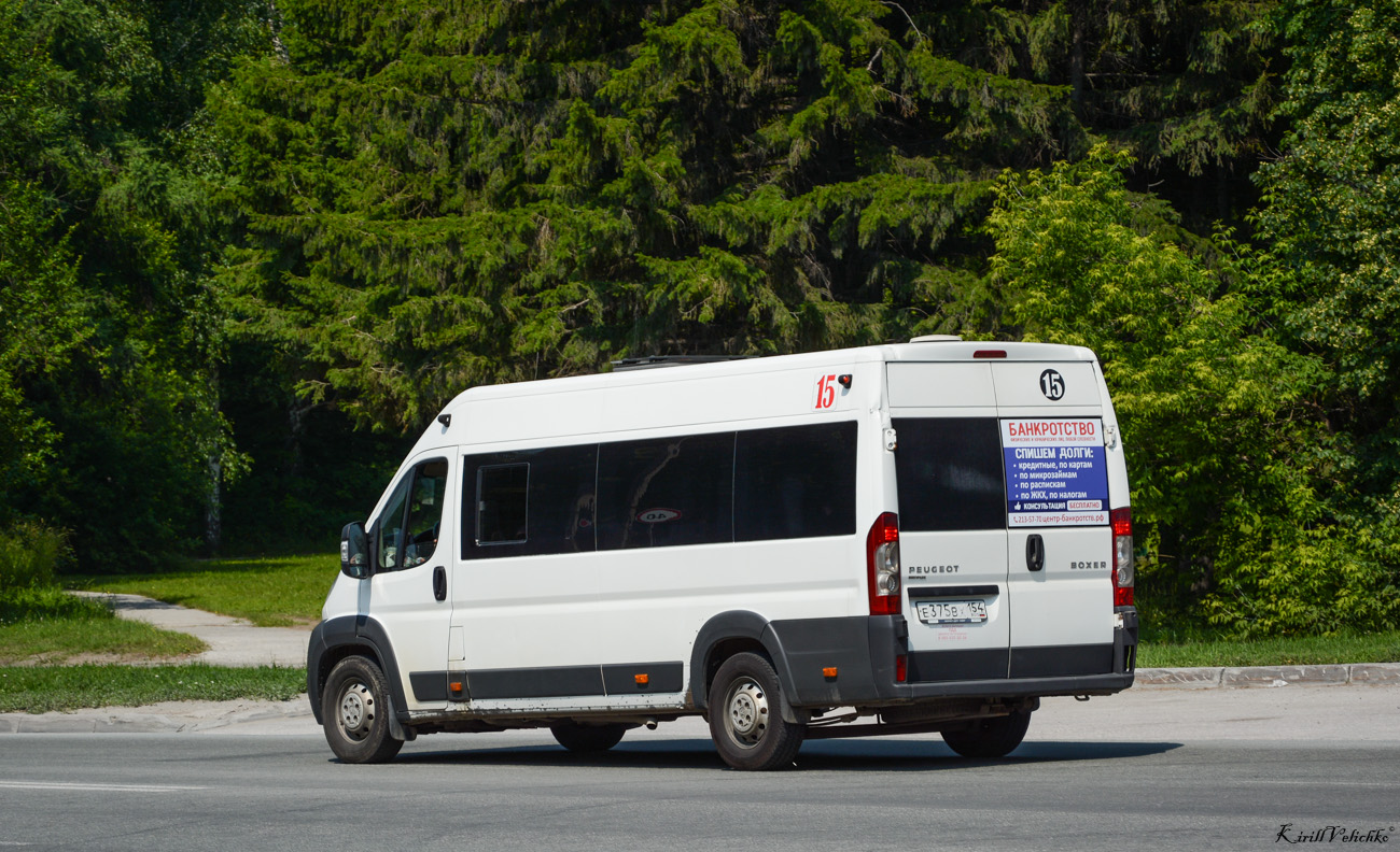 Новосибирская область, Нижегородец-2227SK (Peugeot Boxer) № Е 375 ВХ 154