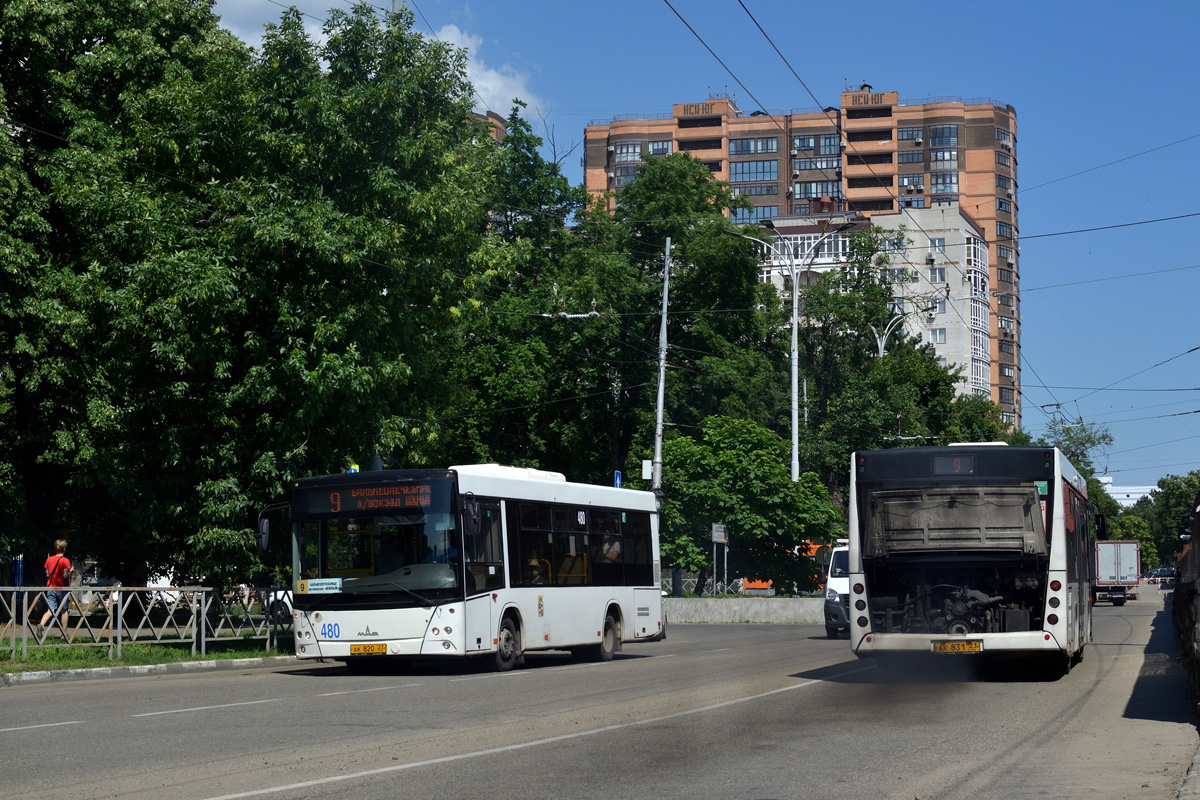 Krasnodar region, MAZ-206.086 № 480; Krasnodar region, MAZ-206.086 № 474