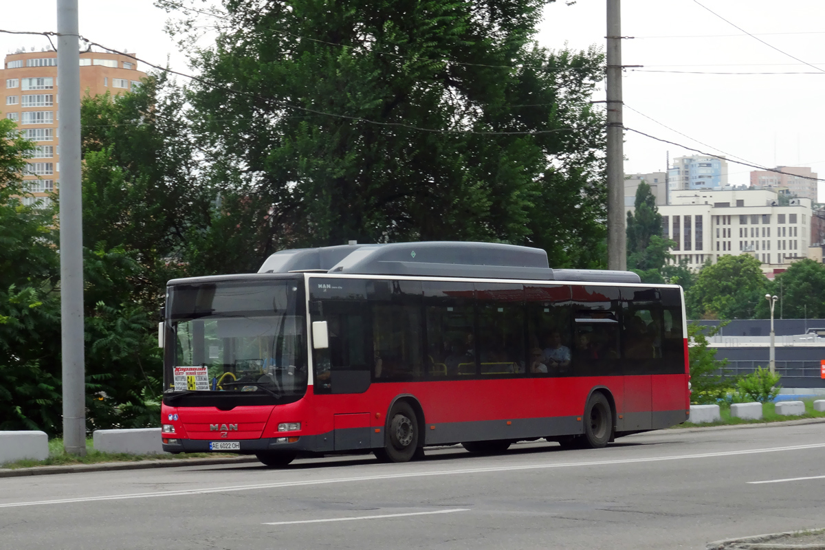 Днепропетровская область, MAN A21 Lion's City NL273 LPG № AE 6022 OH