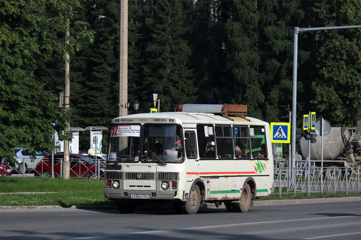 Новосибирская область, ПАЗ-32054 № К 038 ОХ 154