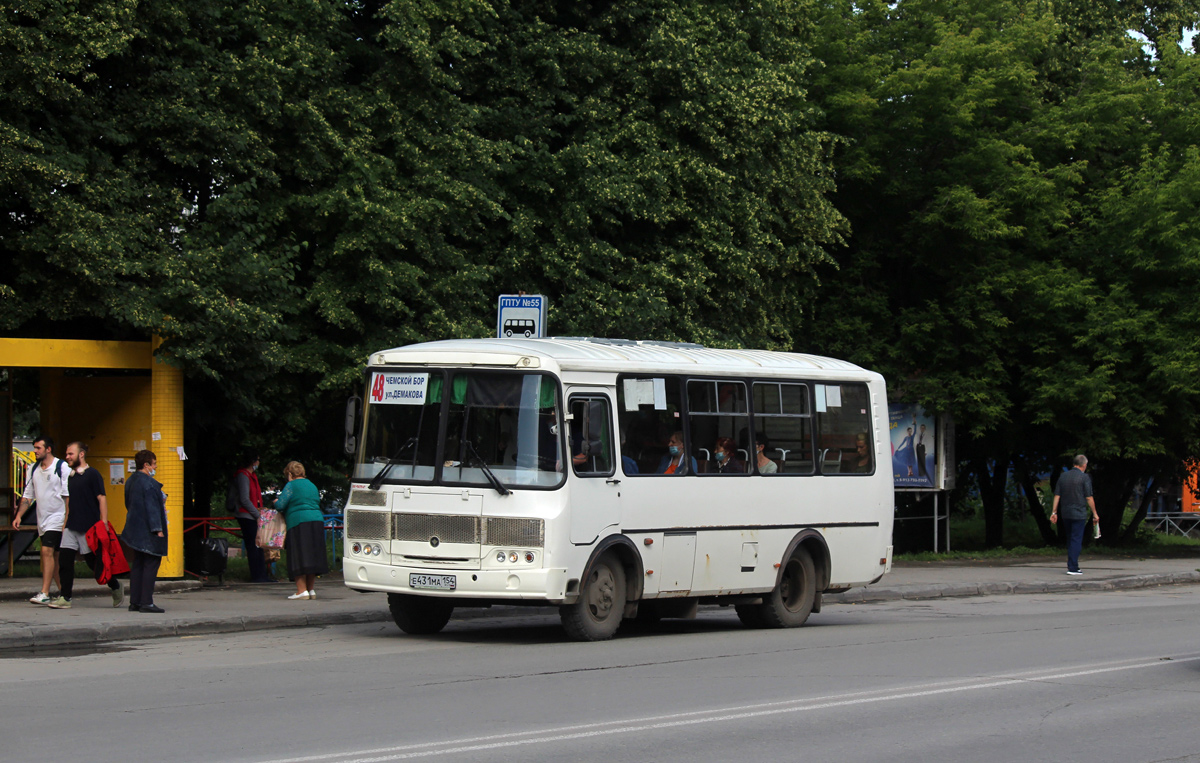 Новосибирская область, ПАЗ-32054 № Е 431 МА 154