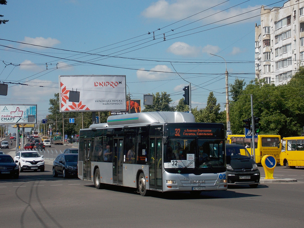 Волынская область, MAN A21 Lion's City NL313 CNG № 02