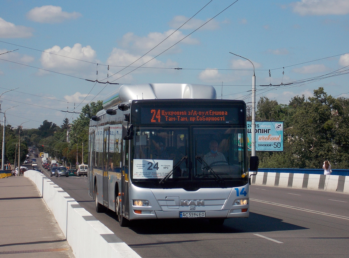 Волынская область, MAN A21 Lion's City NL313 CNG № 14