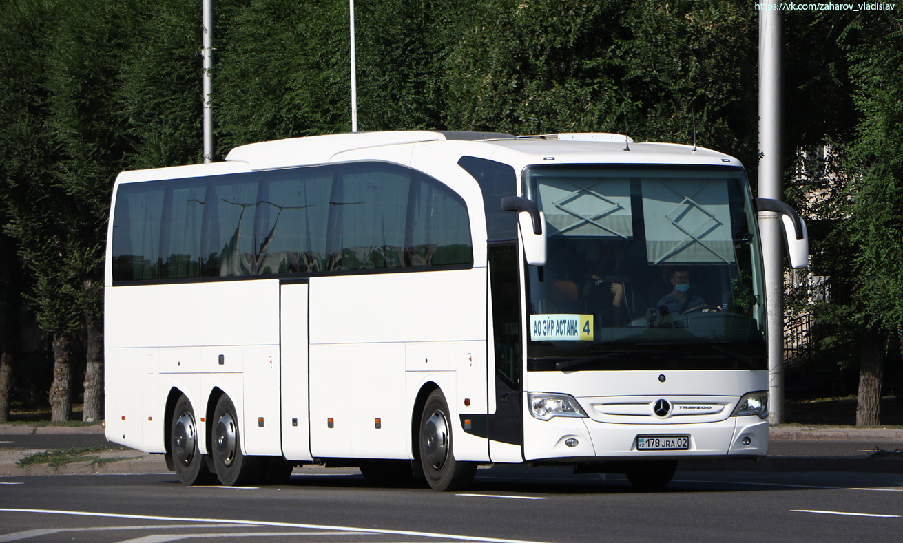 Алматы, Mercedes-Benz Travego II M 16RHD facelift № 178 JRA 02