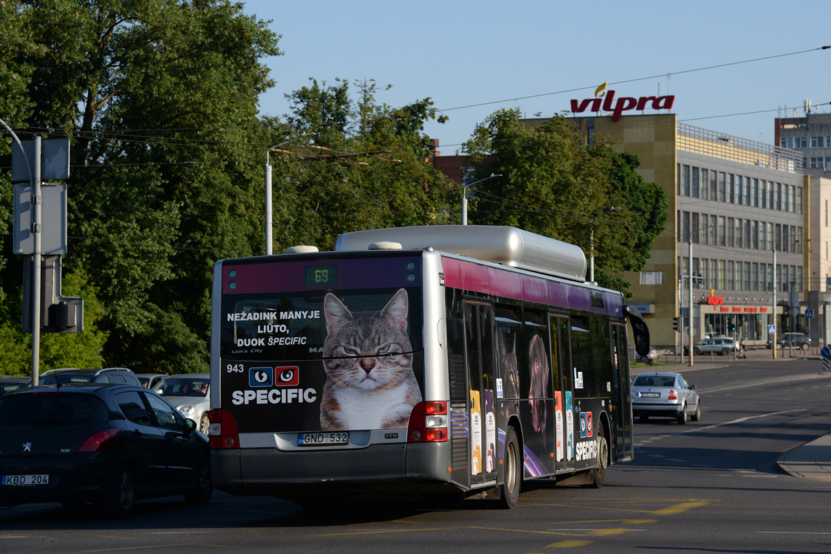 Литва, MAN A21 Lion's City NL273 CNG № 943