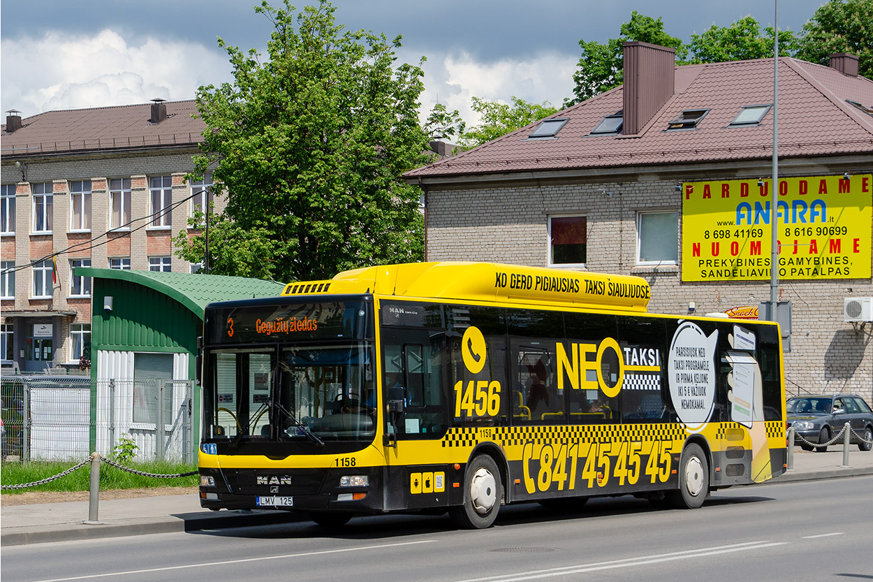 Литва, MAN A21 Lion's City NL243 CNG № 1158