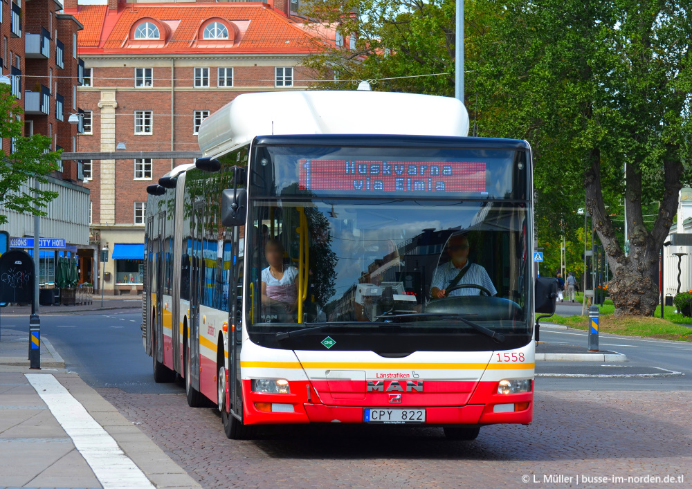 Швеция, MAN A23 Lion's City G NG313 CNG № 1558