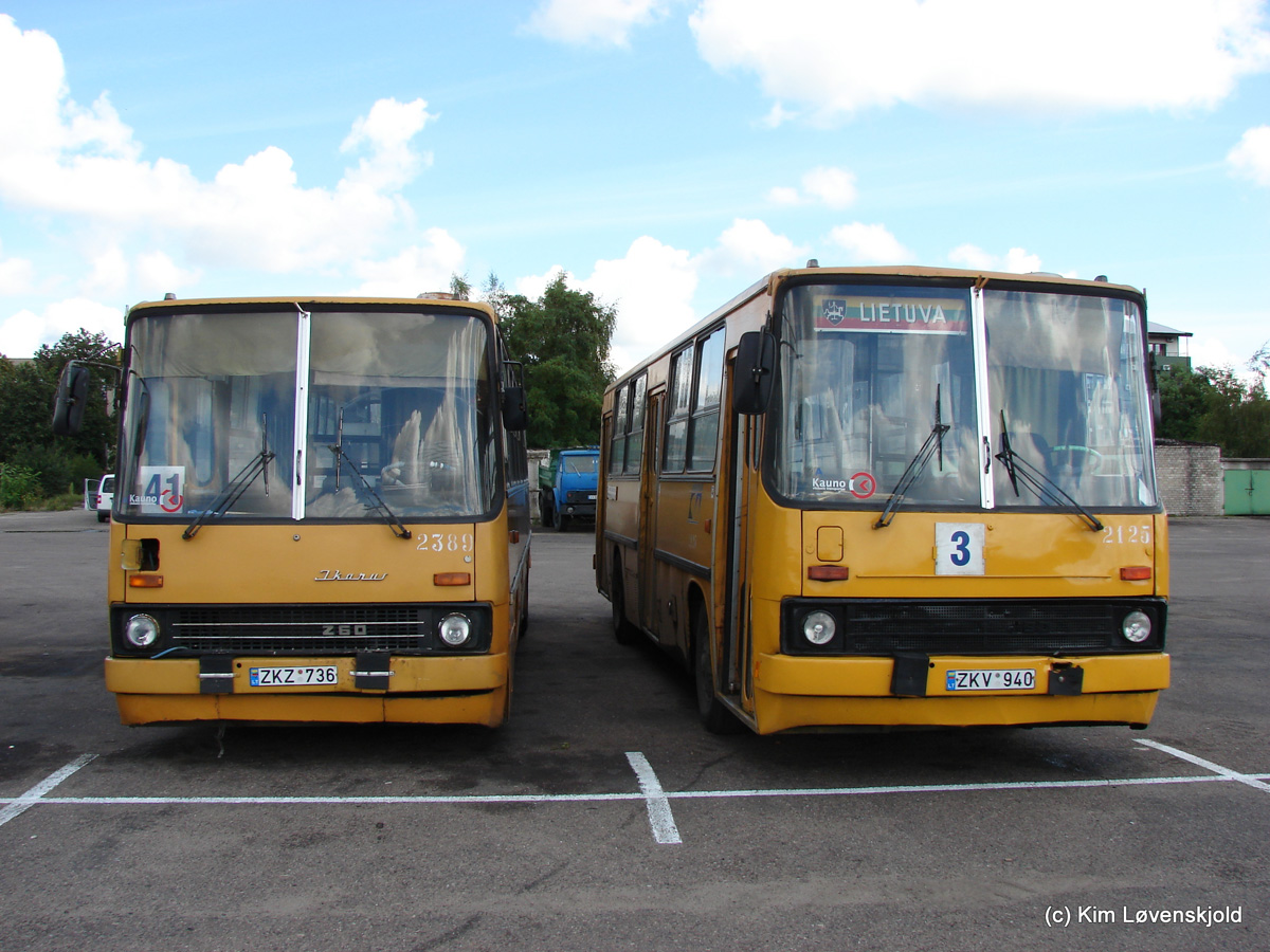 Литва, Ikarus 260.37 № 389; Литва, Ikarus 260.37 № 125