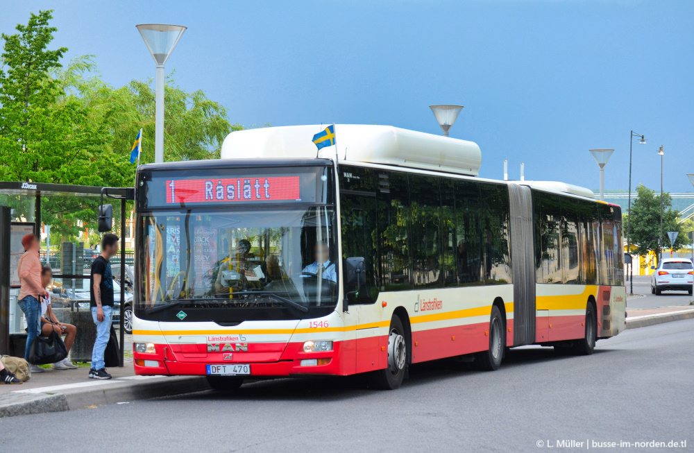 Швеция, MAN A23 Lion's City G NG313 CNG № 1546