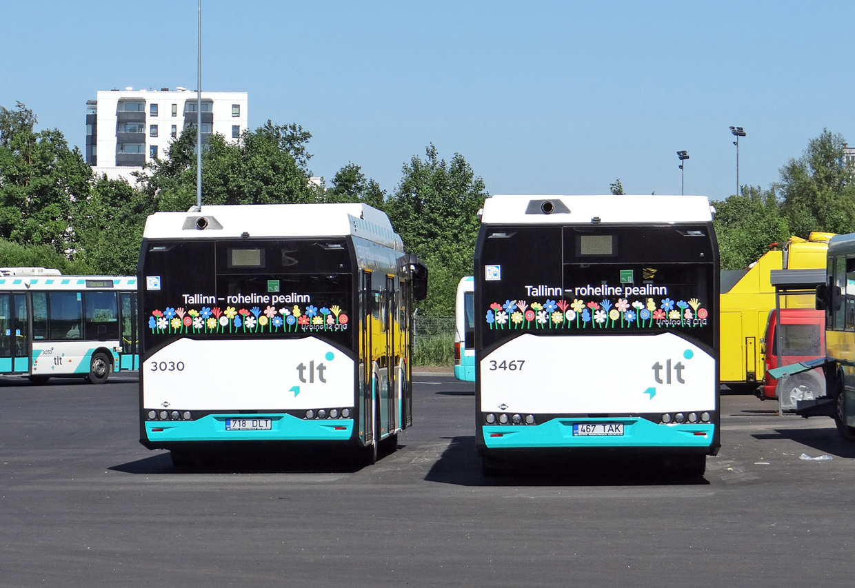 Эстония, Solaris Urbino IV 12 CNG № 3030; Эстония, Solaris Urbino IV 18 CNG № 3467