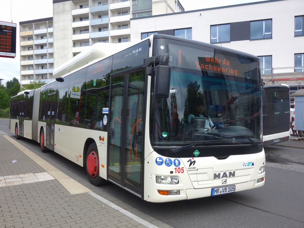 Гессен, MAN A40 Lion's City GL NG313 CNG № 105