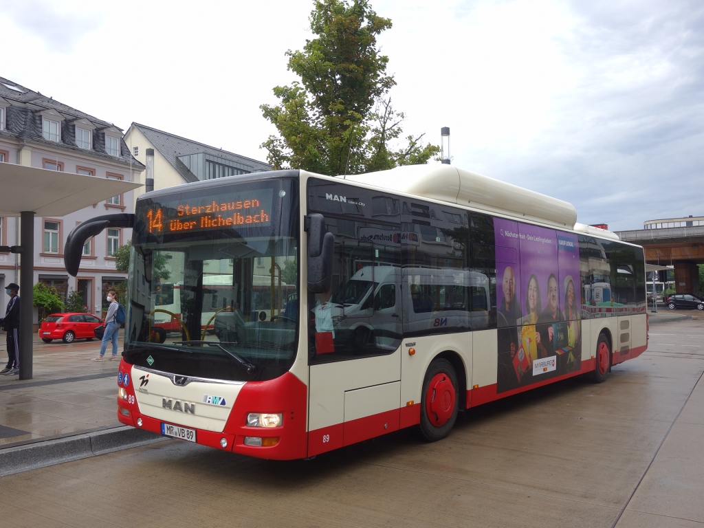 Гессен, MAN A21 Lion's City NL313 CNG № 89