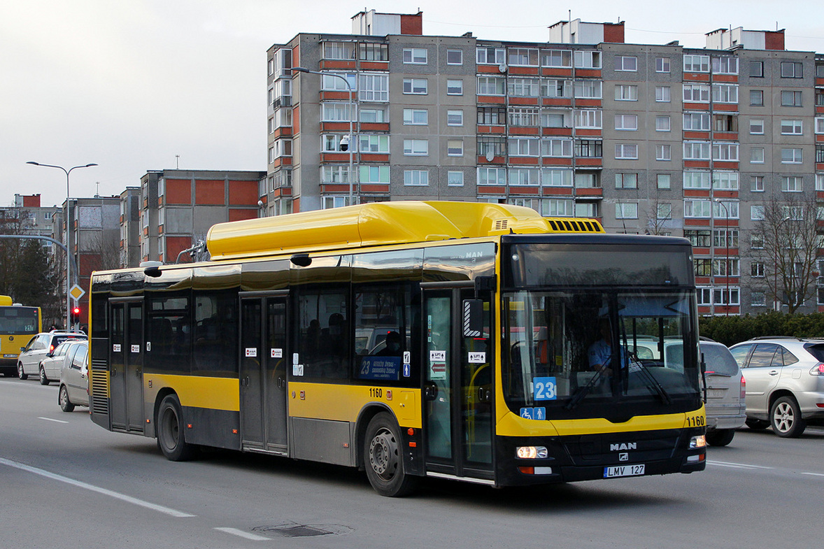 Литва, MAN A21 Lion's City NL243 CNG № 1160