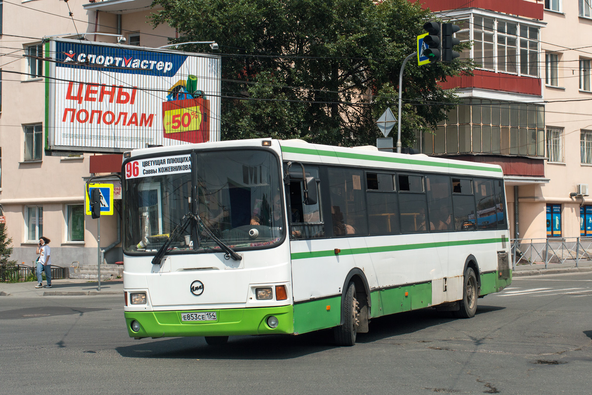 Novosibirsk region, LiAZ-5256.53 č. Е 853 СЕ 154