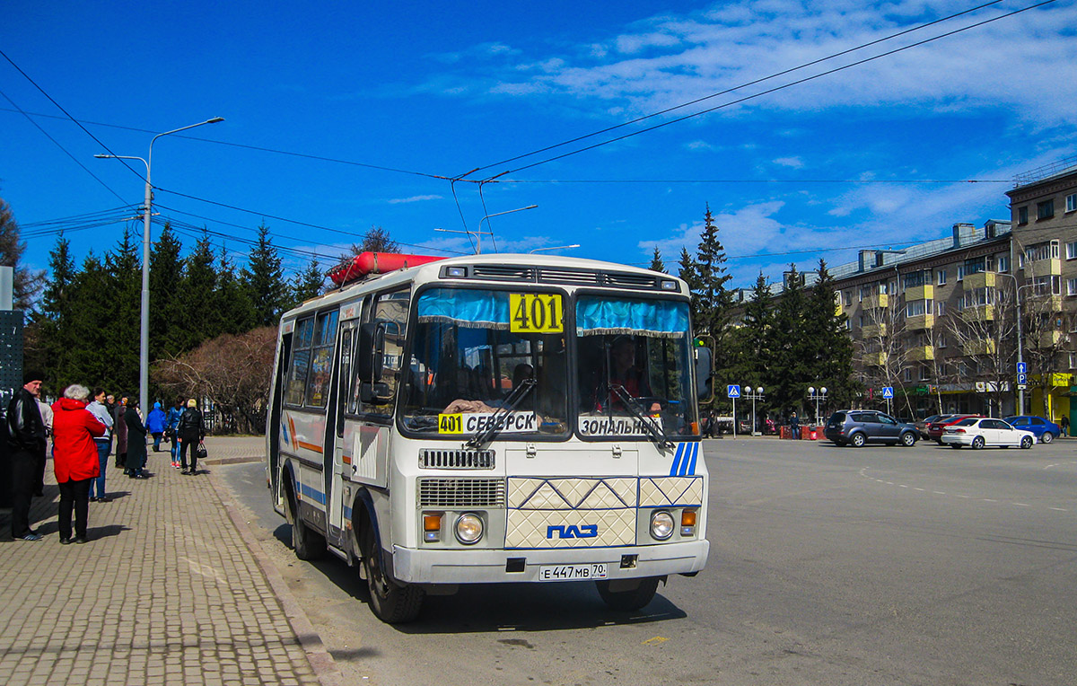 Томская область, ПАЗ-32054 № Е 447 МВ 70