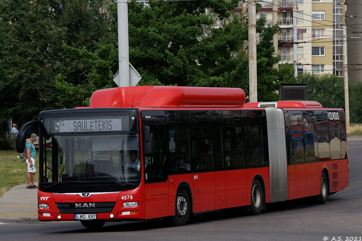 Литва, MAN A23 Lion's City G NG313 CNG № 4578