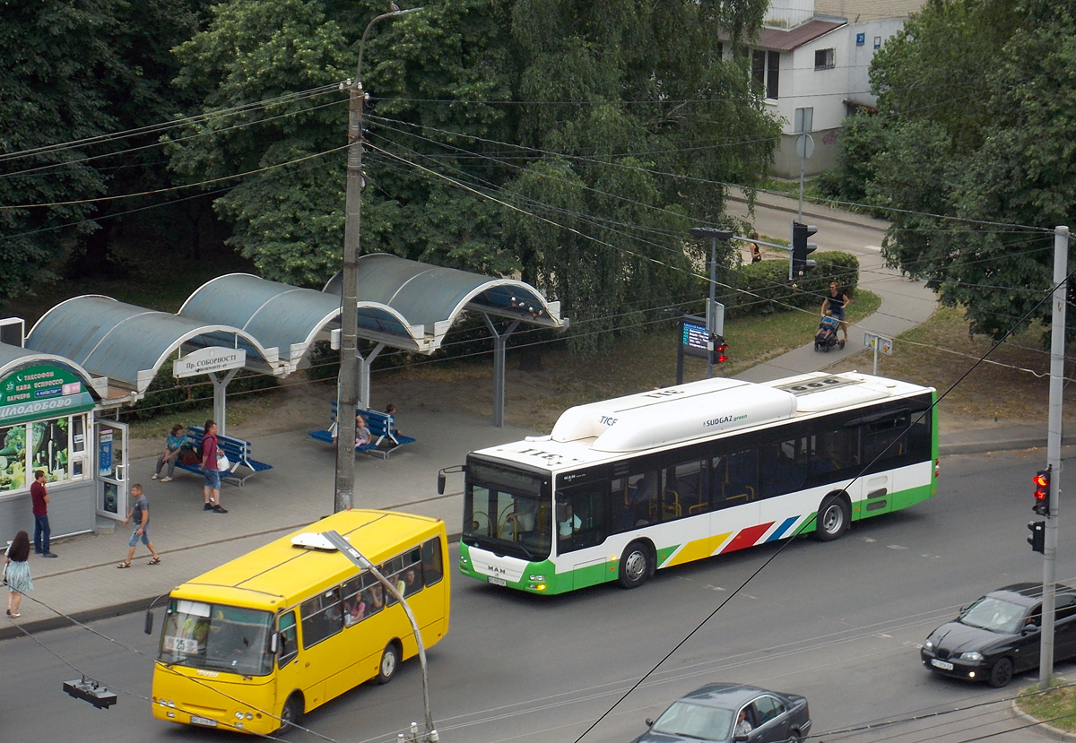 Волынская область, Богдан А092 (Y99-C39) № AC 2416 BT; Волынская область, MAN A21 Lion's City NL313 CNG № AC 9591 EK