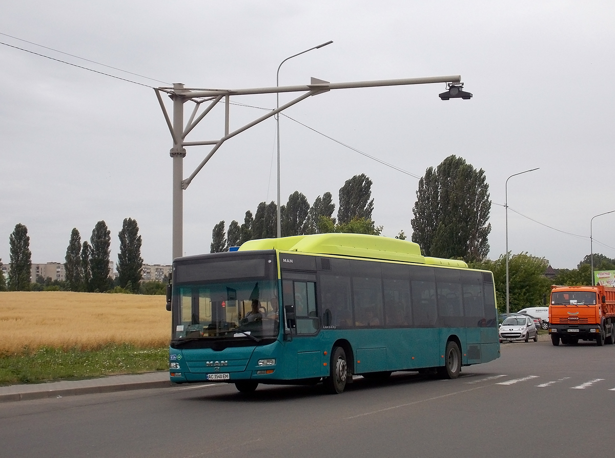 Волынская область, MAN A21 Lion's City NL243 CNG № AC 3540 EM