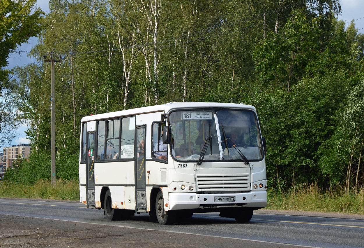 Санкт-Петербург, ПАЗ-320402-05 № 7887