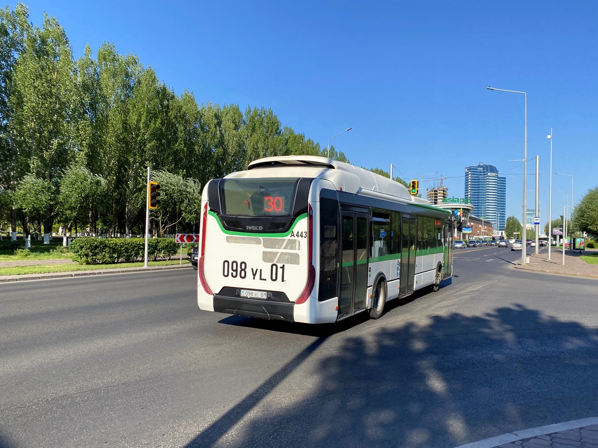 Астана, IVECO Urbanway 12M Hybrid (СарыаркаАвтоПром) № A443