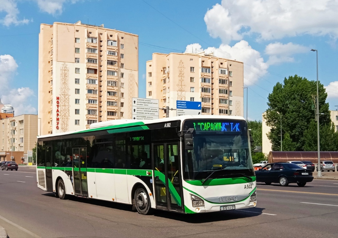 Астана, IVECO Crossway LE 13M (СарыаркаАвтоПром) № A502