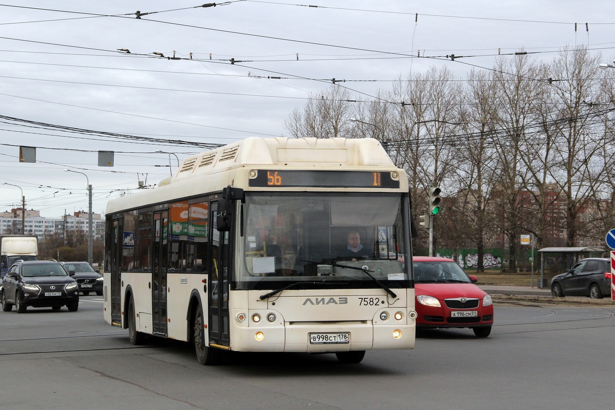 Санкт-Петербург, ЛиАЗ-5292.71 № 7582