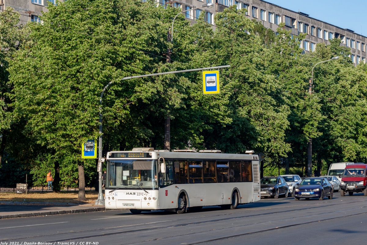 Санкт-Петербург, ЛиАЗ-5292.60 № 2292