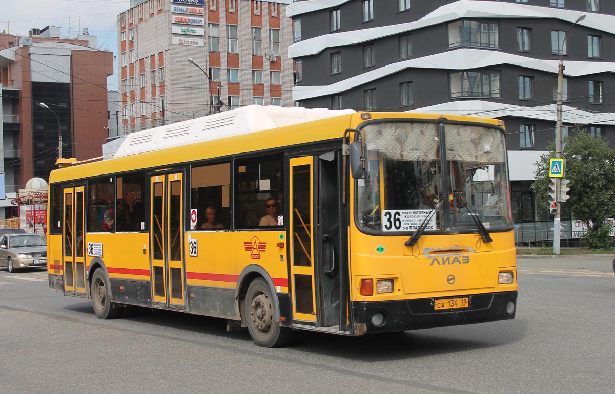 Удмуртия, ЛиАЗ-5256.57 № СА 134 18