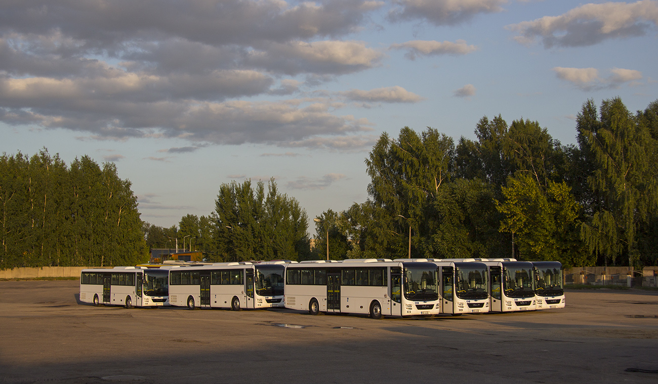 Latvia — Bus depot and company territories