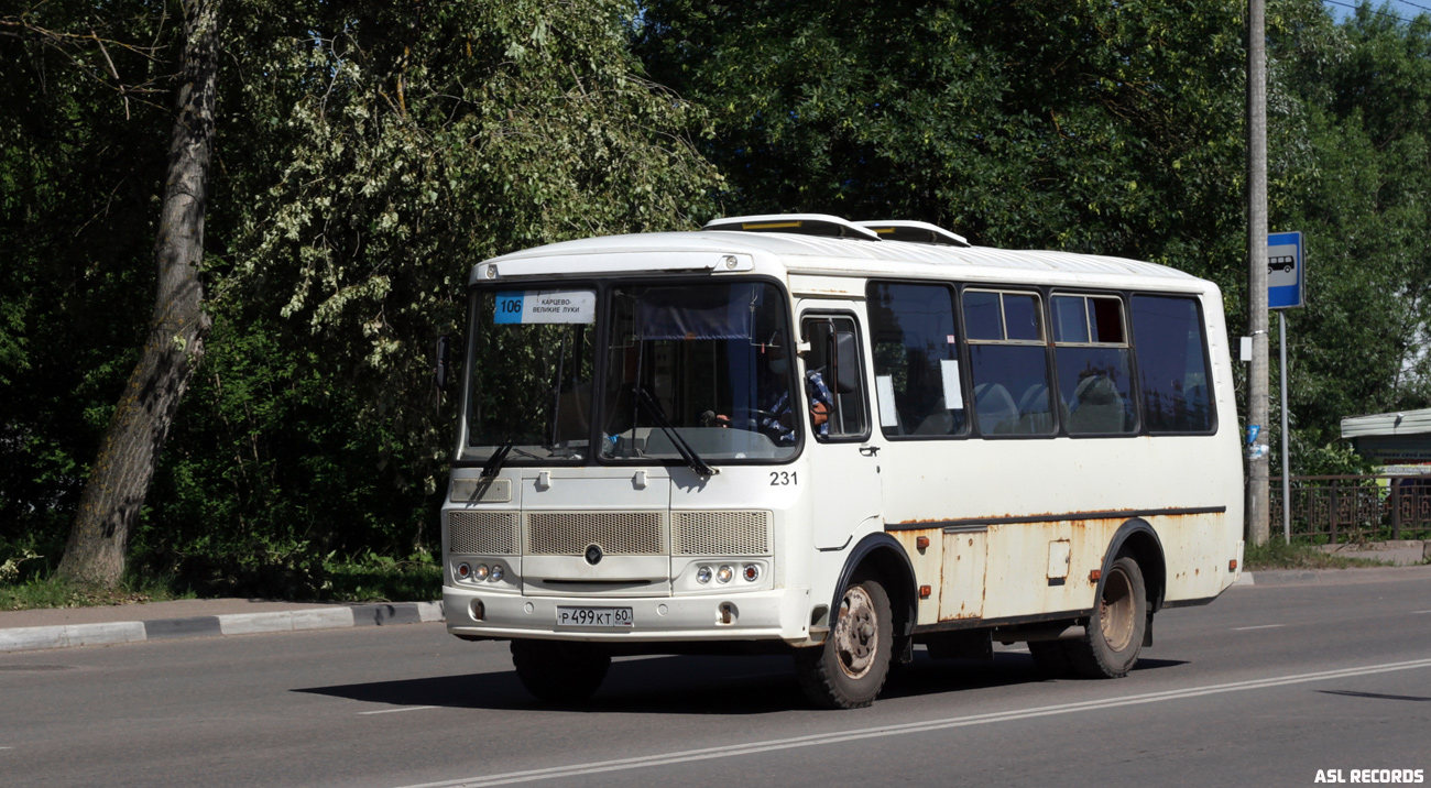 Псковская область, ПАЗ-32053 № 231