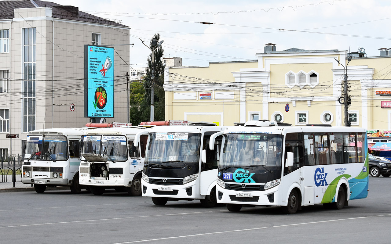 Omsk region, PAZ-320435-04 "Vector Next" № 371; Omsk region — Bus stops