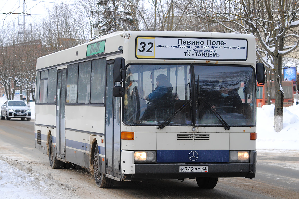 Владимирская область, Mercedes-Benz O405 № К 742 РТ 33