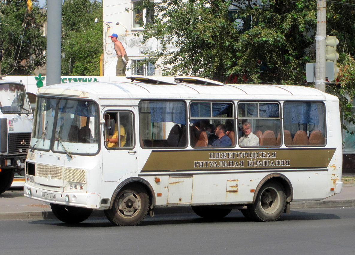 Нижегородская область, ПАЗ-32054 № В 611 АА 152