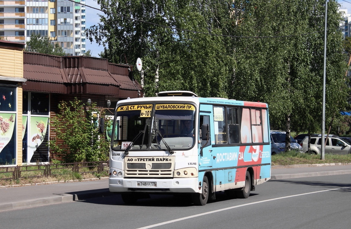 Санкт-Петербург, ПАЗ-320402-05 № В 748 РР 178