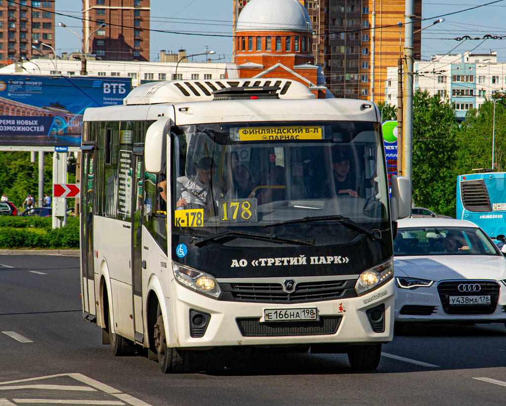 Санкт-Петербург, ПАЗ-320435-04 "Vector Next" № Е 166 НА 198